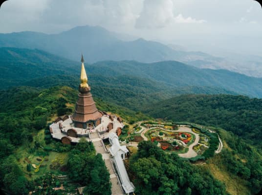 Northern Thailand — lush mountains and sacred traditions